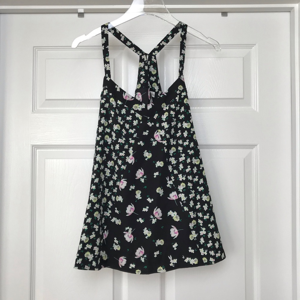 LC Lauren Conrad | Floral Blouse Tank